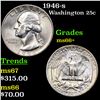 Image 1 : 1946-s Washington Quarter 25c Grades GEM++ Unc