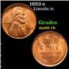Image 1 : 1953-s Lincoln Cent 1c Grades GEM+ Unc RB