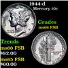 Image 1 : 1944-d Mercury Dime 10c Grades GEM+ FSB
