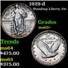 Image 1 : 1929-d Standing Liberty Quarter 25c Grades Select+ Unc