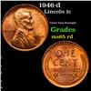 Image 1 : 1946-d Lincoln Cent 1c Grades GEM Unc RD