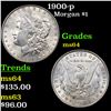 Image 1 : 1900-p Morgan Dollar $1 Grades Choice Unc
