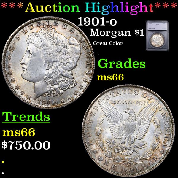 ***Auction Highlight*** 1901-o Morgan Dollar $1 Graded ms66 BY SEGS (fc)