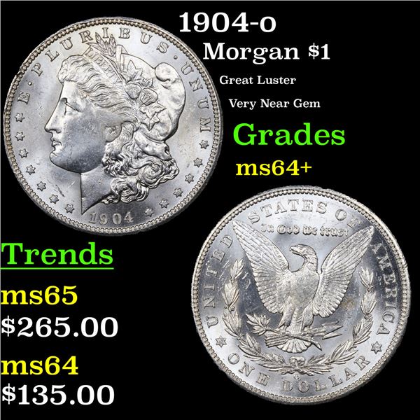 1904-o Morgan Dollar $1 Grades Choice+ Unc