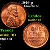 Image 1 : 1946-p Lincoln Cent 1c Grades Gem+ Unc RD