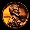 Image 2 : Proof 1963 Lincoln Cent 1c Grades Gem+= Proof Red