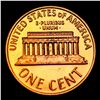 Image 3 : Proof 1963 Lincoln Cent 1c Grades Gem+= Proof Red