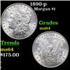Image 1 : 1890-p Morgan Dollar $1 Grades Choice Unc