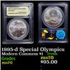 Image 1 : 1995-d Special Olympics Modern Commem Dollar $1 Graded ms70, Perfection BY USCG
