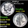 Image 1 : 1940-p Mercury Dime 10c Grades GEM+ FSB