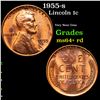 Image 1 : 1955-s Lincoln Cent 1c Grades Choice+ Unc RD