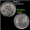 Image 1 : 1943-s Lincoln Cent 1c Grades Select+ Unc