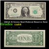 Image 1 : 1963A $1 Green Seal Federal Reserve Note  Grades Choice CU