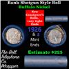 Image 1 : Buffalo Nickel Shotgun Roll in Old Bank Style 'Bell Telephone'  Wrapper 1926 &s Mint Ends