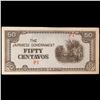 Image 2 : 1942 Philippines 50 Centavos Japanese WWII Invasion Currency Grades Choice AU/BU Slider
