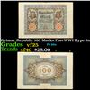 Image 1 : 1920 Germany Weimar Republic 100 Marks Post-WWI Hyperinflation Banknote Grades vf+