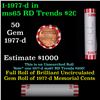 Image 1 : Shotgun Lincoln 1c roll, 1977-d 50 pcs Bank Wrapper.