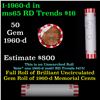 Image 1 : Shotgun Lincoln 1c roll, 1960-d 50 pcs Bank Wrapper.