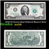 Image 1 : 1976 $2 Green Seal Federal Reseve Note Grades Choice AU/BU Slider