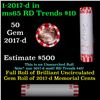 Image 1 : Shotgun Lincoln 1c roll, 2017-d 50 pcs Bank Wrapper.