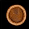 Image 2 : Mixed small cents 1c orig shotgun roll, 1919-d Wheat Cent, 1893 Indian Cent other end, Brinks Wrappe