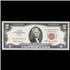 Image 2 : 1963A $2 Red seal United States Note Grades Gem CU