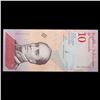 Image 2 : 2018 Venezuela 10 Bolivares Note P# 103 Grades Gem CU