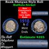 Image 1 : Buffalo Nickel Shotgun Roll in Old Bank Style 'Bell Telephone'  Wrapper 1918 &d Mint Ends