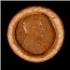 Image 2 : Mixed small cents 1c orig shotgun roll, 1918-d Wheat Cent, 1863 Indian Cent other end, Brinks Wrappe