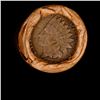 Image 3 : Mixed small cents 1c orig shotgun roll, 1918-d Wheat Cent, 1863 Indian Cent other end, Brinks Wrappe