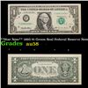 Image 1 : **Star Note** 1995 $1 Green Seal Federal Reserve Note  Grades Choice AU/BU Slider