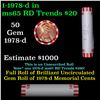 Image 1 : Shotgun Lincoln 1c roll, 1978-d 50 pcs Bank Wrapper.