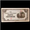 Image 2 : 1942 Philippines 50 Centavos Japanese WWII Invasion Currency Grades Select CU