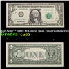 Image 1 : **Star Note** 1995 $1 Green Seal Federal Reserve Note  Grades Gem CU
