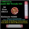Image 1 : Shotgun Lincoln 1c roll, 1963-d 50 pcs Bank Wrapper.