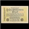 Image 2 : 1923 Germany Weimar Republic 10 Million Marks Post-WWI Hyperinflation Banknote Grades Select CU