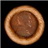 Image 2 : Mixed small cents 1c orig shotgun roll, 1919-s Wheat Cent, 1899 Indian Cent other end, Brinks Wrappe