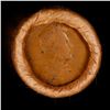 Image 2 : Mixed small cents 1c orig shotgun roll, 1917-d Wheat Cent, 1896 Indian Cent other end, Brinks Wrappe