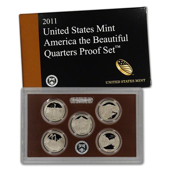 2011 United State Mint Presidential Dollar Proof Set. 4 Coins Inside.