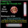Image 1 : Shotgun Lincoln 1c roll, 1964-p 50 pcs Bank Wrapper.