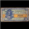 Image 2 : Military Payment Certificate (MPC) Series 521 5c Grades f+