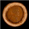 Image 2 : Mixed small cents 1c orig shotgun roll, 1919-s Wheat Cent, 1863 Indian Cent other end, Brinks Wrappe