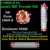 Image 1 : Shotgun Lincoln 1c roll, 1969-d 50 pcs Bank Wrapper.