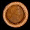 Image 2 : Mixed small cents 1c orig shotgun roll, 1918-d Wheat Cent, 1891 Indian Cent other end, Brinks Wrappe