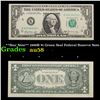 Image 1 : **Star Note** 1969B $1 Green Seal Federal Reserve Note  Grades Choice AU/BU Slider