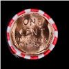 Image 2 : Shotgun Lincoln 1c roll, 1957-d 50 pcs Bank Wrapper.