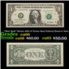 Image 1 : *Star Note* Series 2001 $1 Green Seal Federal Reserve Note Grades Gem+ CU