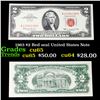 Image 1 : 1963 $2 Red seal United States Note Grades Gem CU