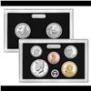 Image 1 : 2021 United States Mint Silver Proof Set 7 Coins In Original Government Box with COA