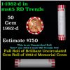 Image 1 : Shotgun Lincoln 1c roll, 1982-d 50 pcs Bank Wrapper.